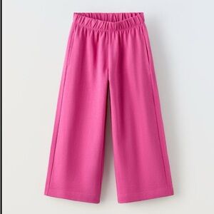 Zara kid’s BASIC WIDE LEG PANTS